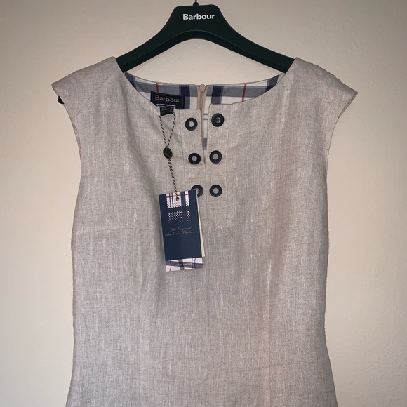Barbour Kirkwall Linen Dress US 4 / New with tags - Picture 4 of 16